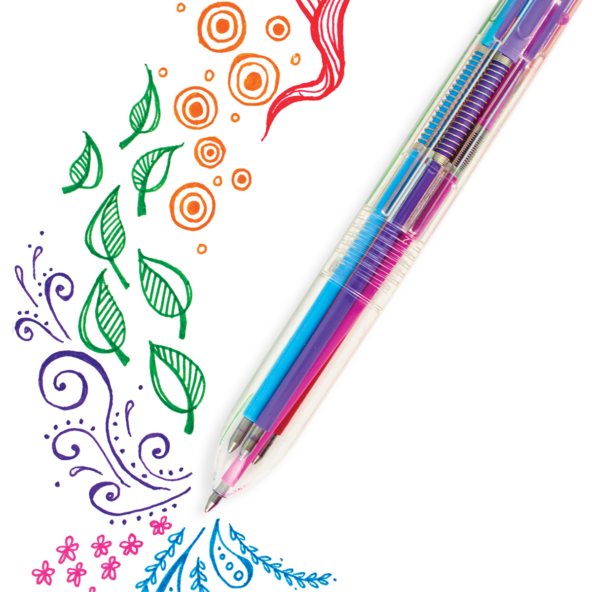 Six Click Colored Gel Pen - Classic