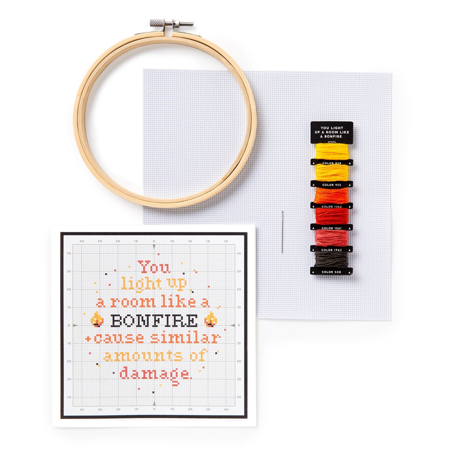 Brass Monkey You Light Up A Room Cross Stitch Kit