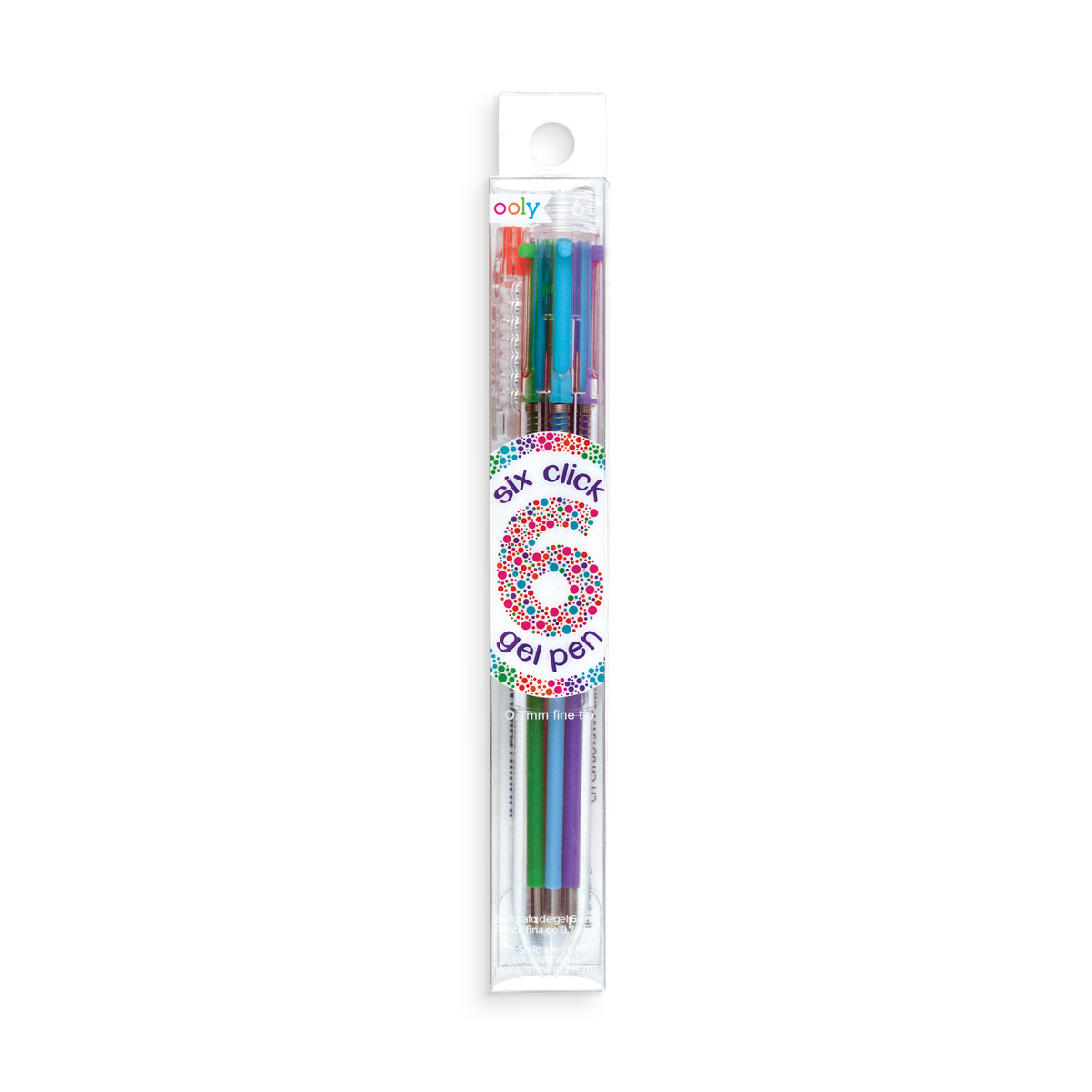 Six Click Colored Gel Pen - Classic