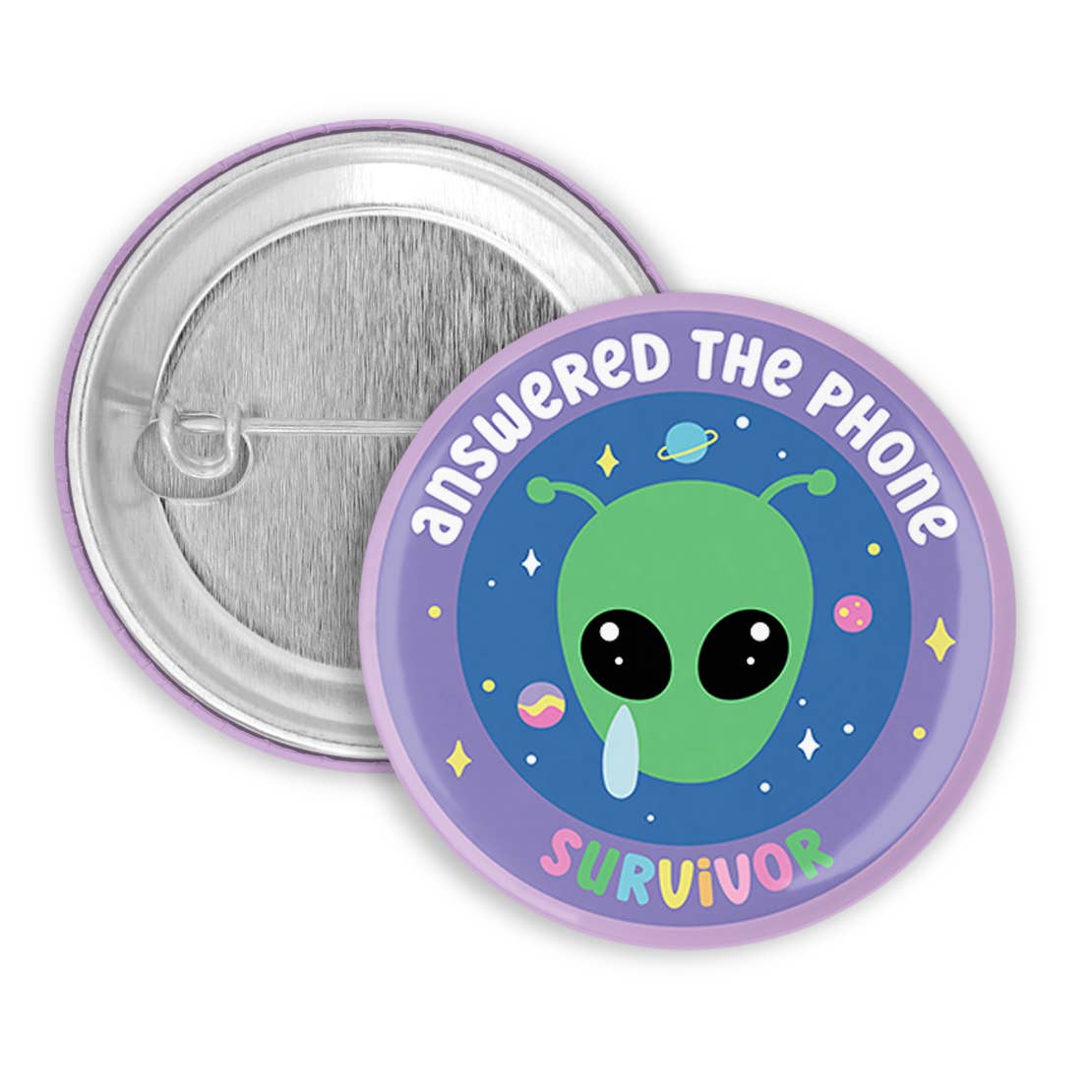 Answered the Phone Survivor Pinback Button