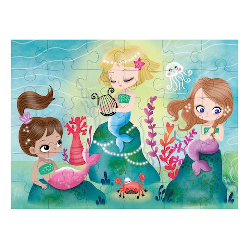 Mudpuppy Mermaids to Go Puzzle 36 Pieces