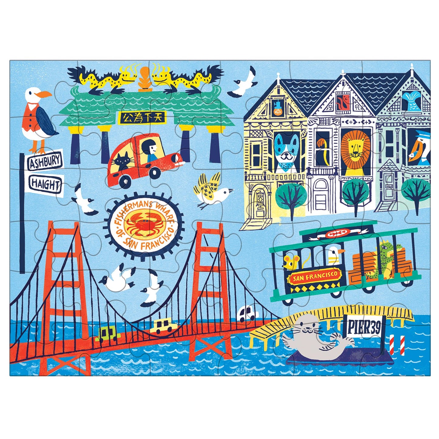 San Francisco to Go Puzzle 36 Pieces