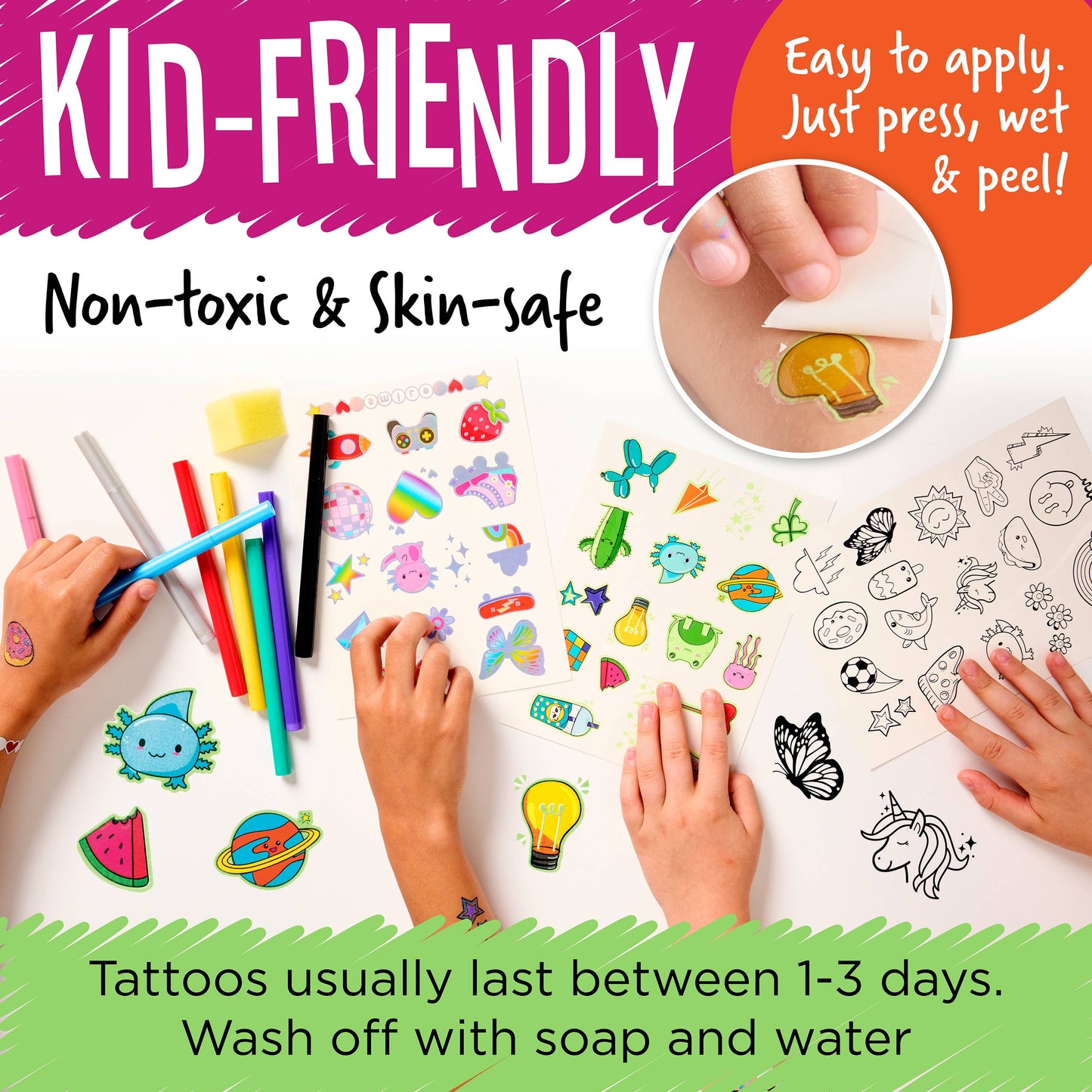 Tattoo Designer Studio Craft Kit for Kids