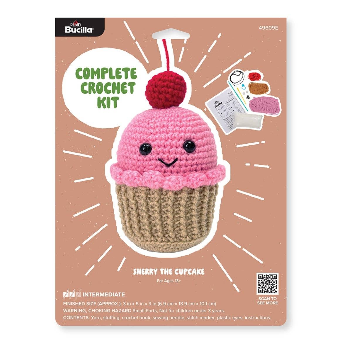 Crochet Kit - Sherry the Cupcake