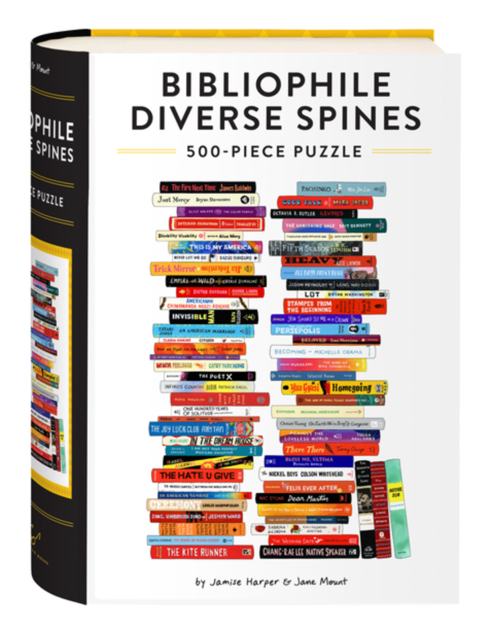 Bibliophile Diverse Spines 500-Piece Puzzle