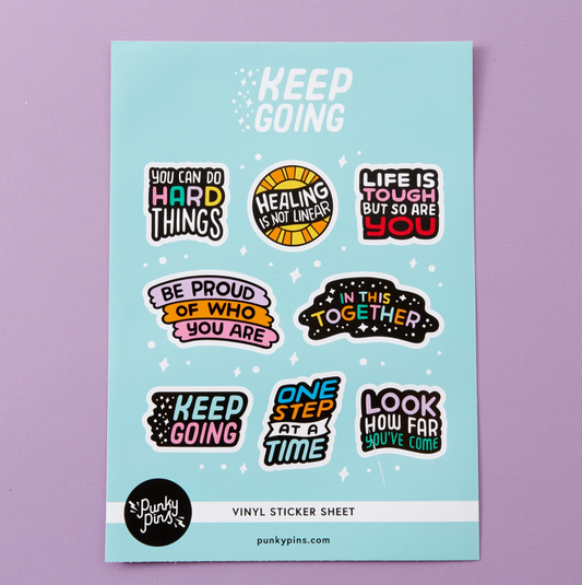 Keep Going Vinyl Sticker Sheet