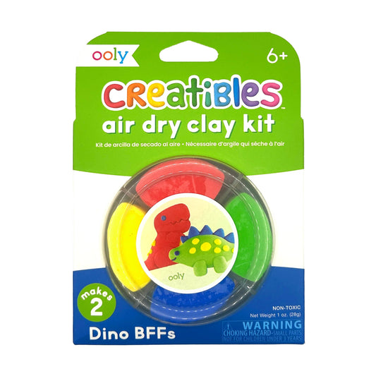 Creatibles D.I.Y. Air-Dry Clay Kit: Dino. BFFs (Set of 4)