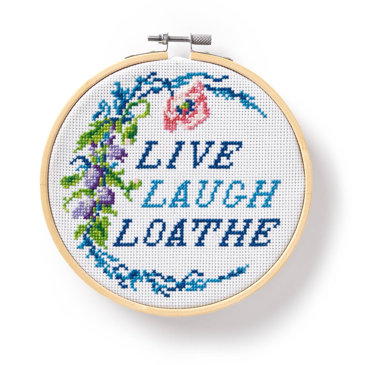 Brass Monkey Live Laugh Loathe Cross Stitch Kit