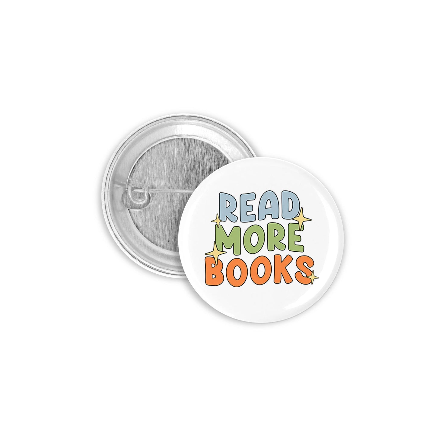 Read More Books (Color) Pinback Button