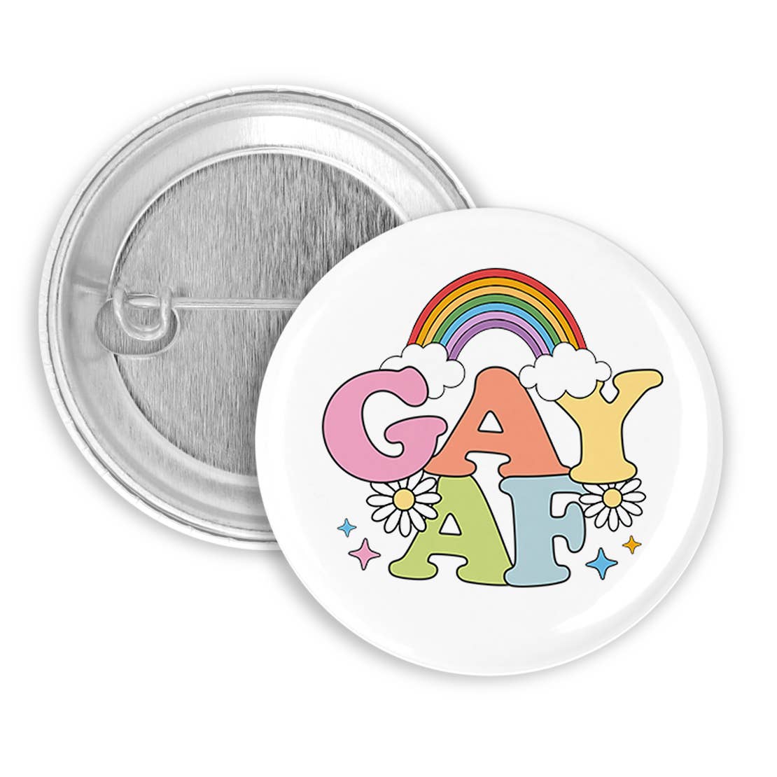 Gay AF Pinback Button