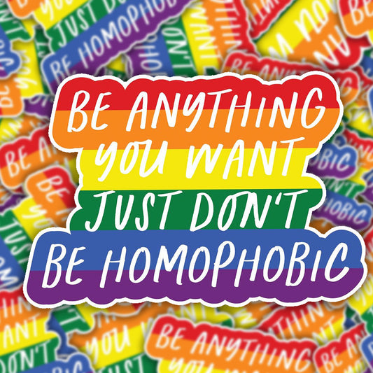 Don't be Homophobic Sticker