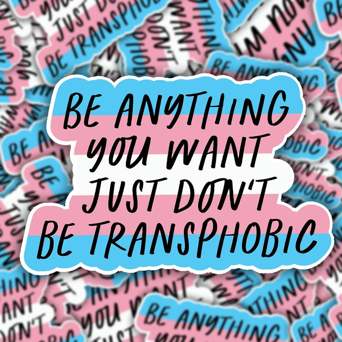 Don't be Transphobic Sticker