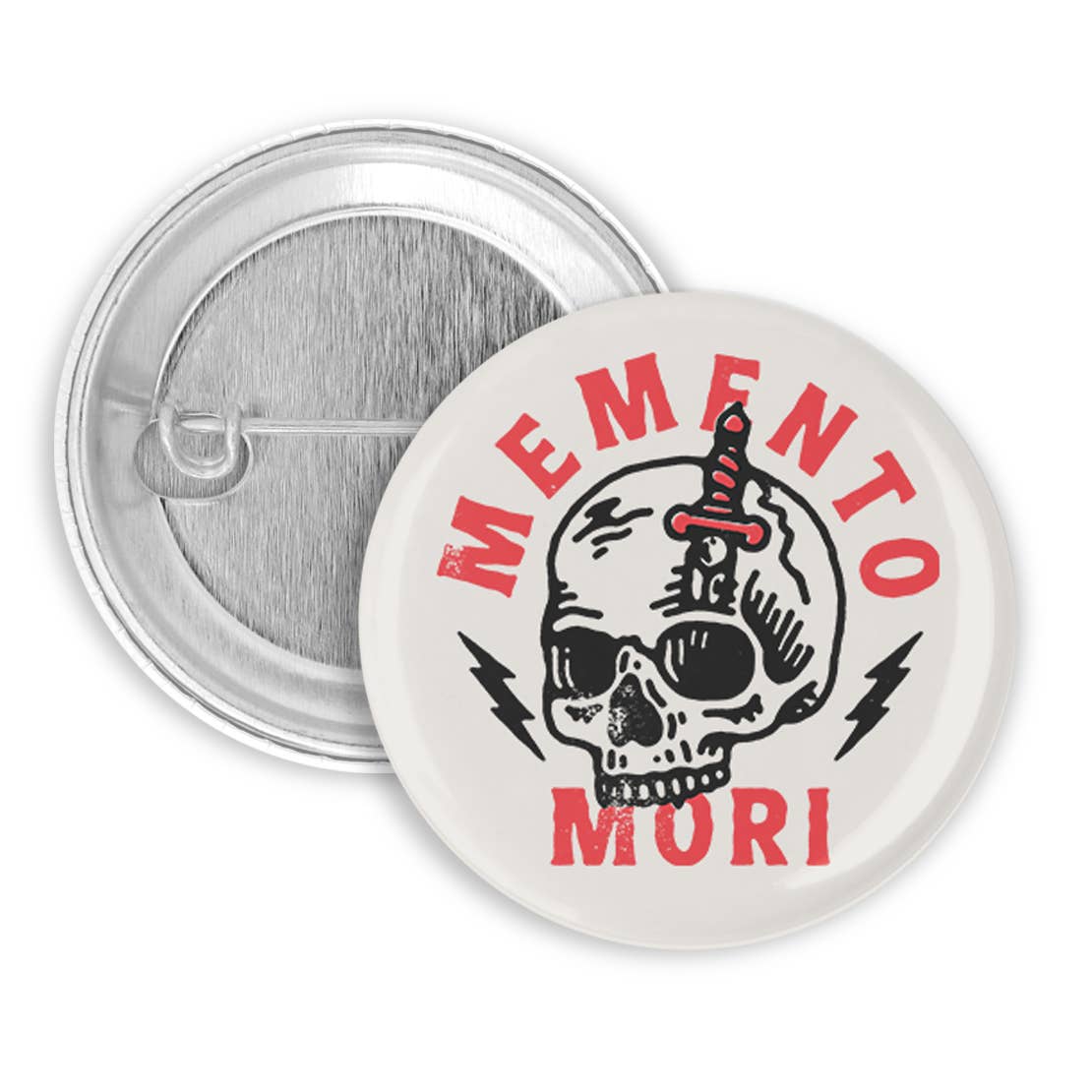 Momento Mori Pinback Button, Badge, Pin