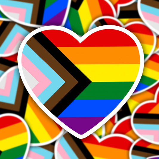 Pride Heart Vinyl Sticker