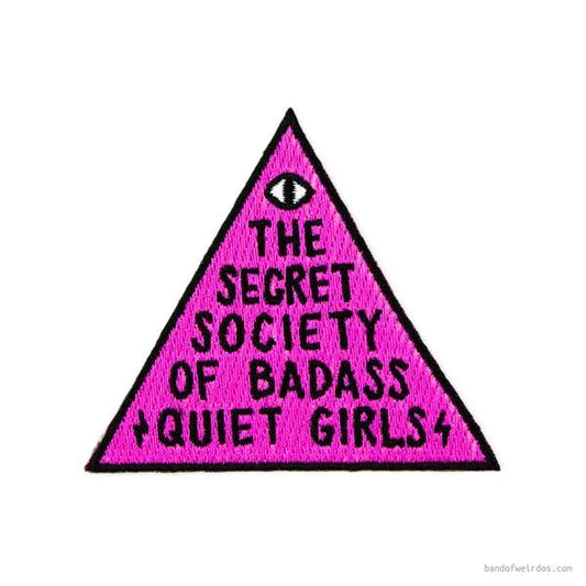 The Secret Society of Badass Quiet Girls Iron-on Patch