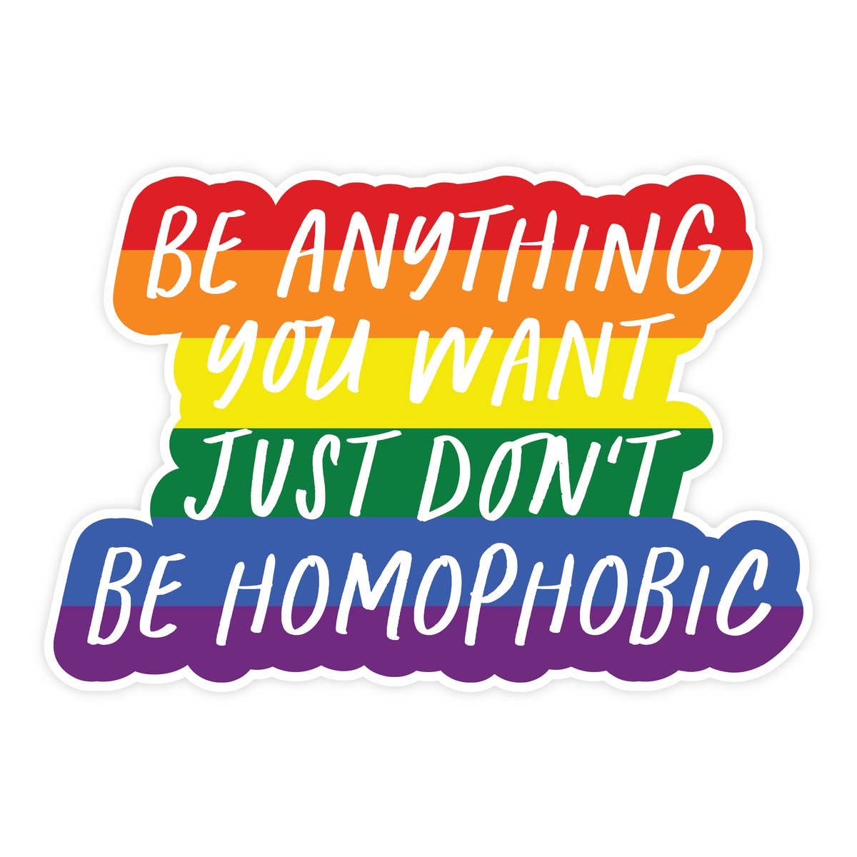 Don't be Homophobic Sticker