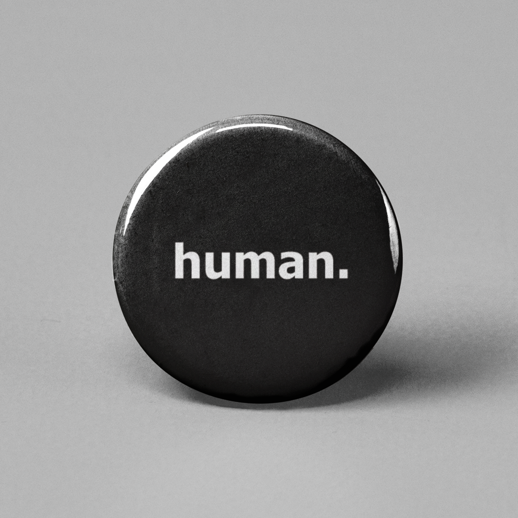 Human Pinback Button