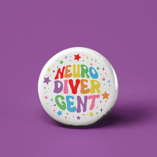 Neurodivergent Pinback Button