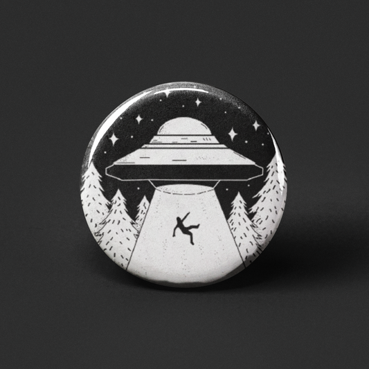 Alien Abduction Pinback Button