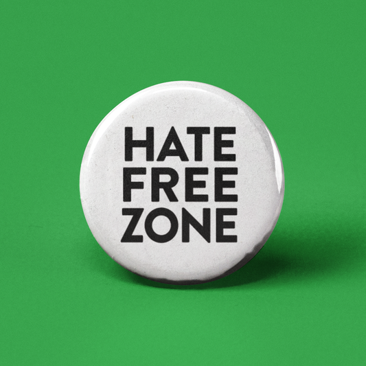 Hate Free Zone Pinback Button