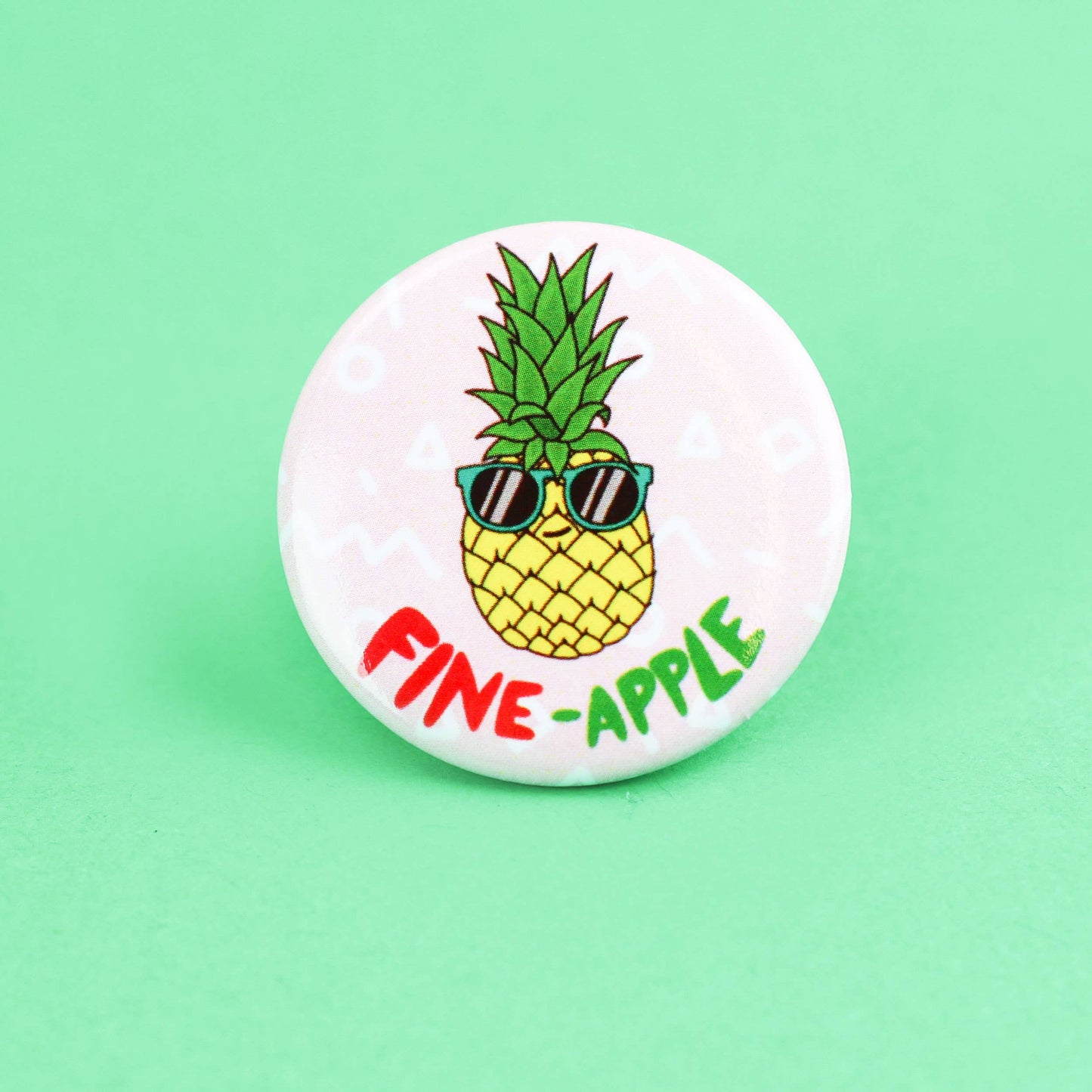 Fine-Apple Pineapple Pinback Button