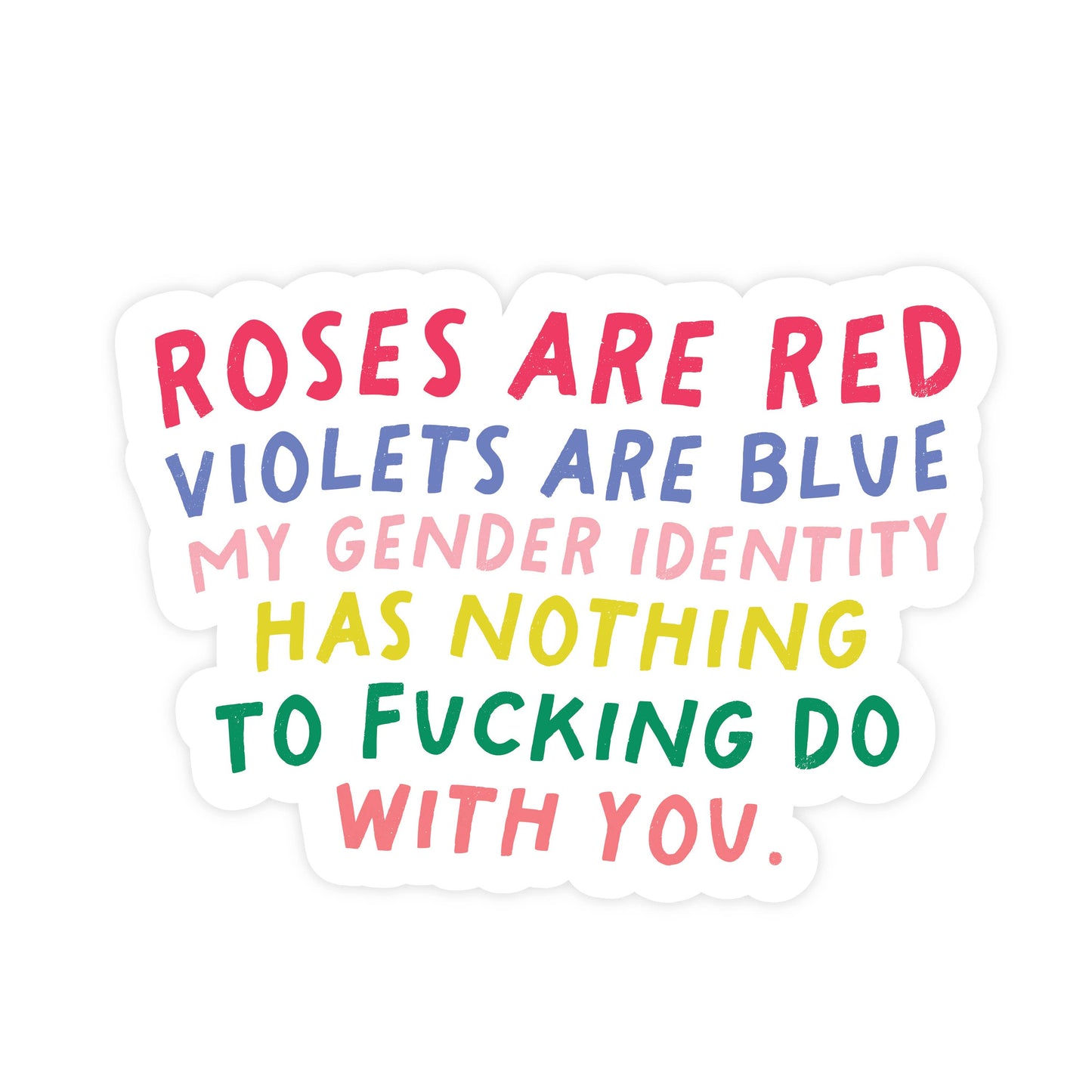 My Gender Identity Has Nothing to Do With You Sticker