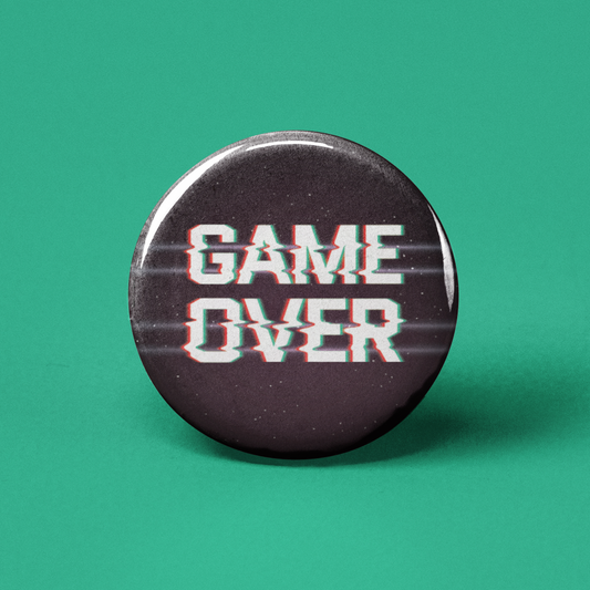 Game Over Pinback Button