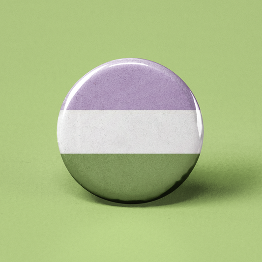 Genderqueer Flag Pinback Button