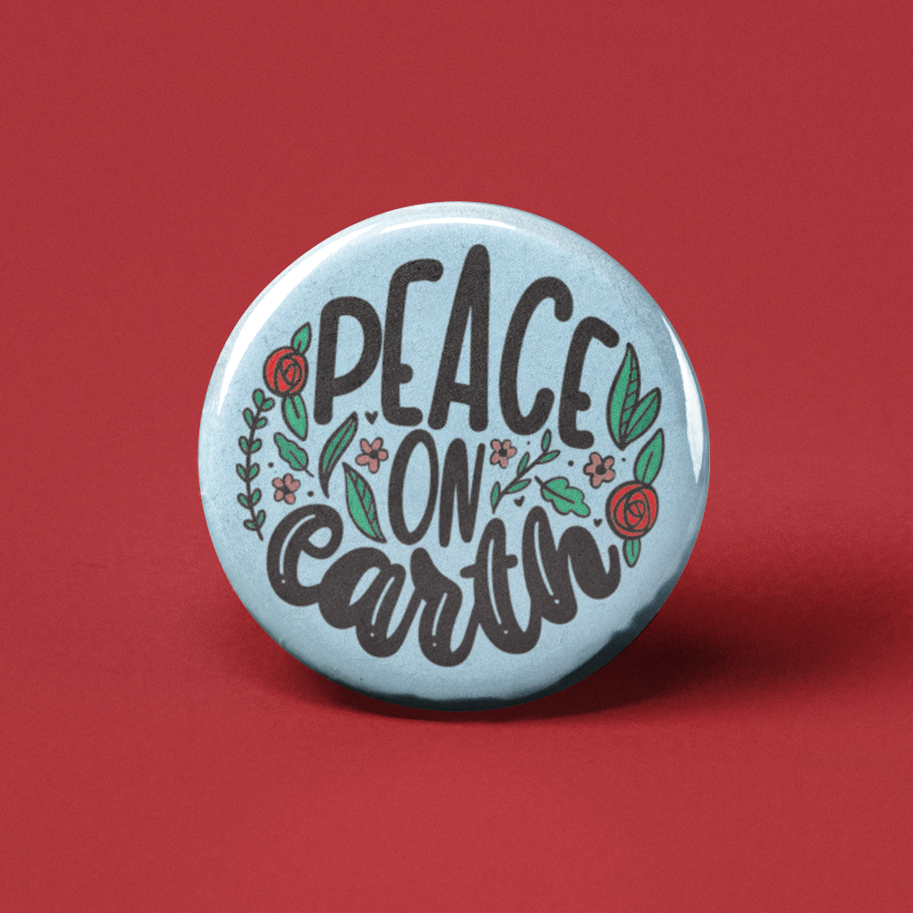 Peace on Earth Pinback Button