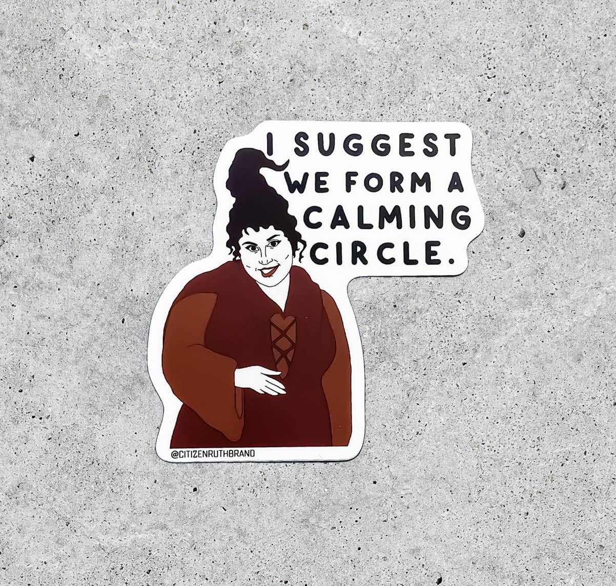 Hocus Pocus Calming Circle Sticker