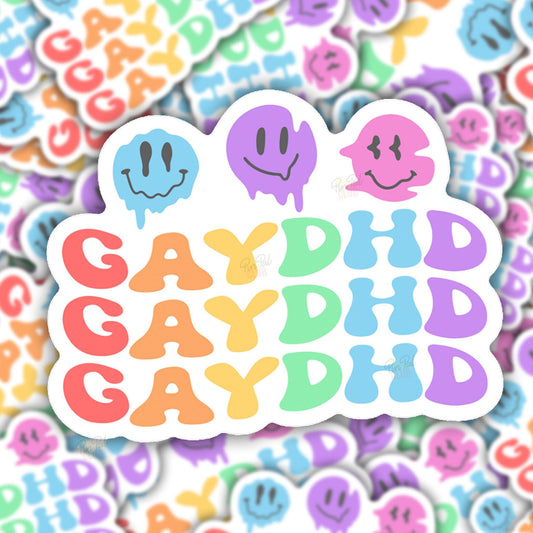 GAYDHD Adhd Vinyl Sticker